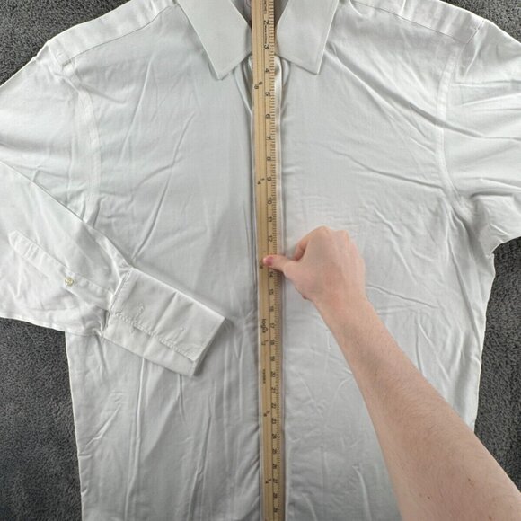 Brooks Brothers White Long Sleeve Button Up Shirt Cotton 17 34 Regular Non Iron - Picture 3 of 12